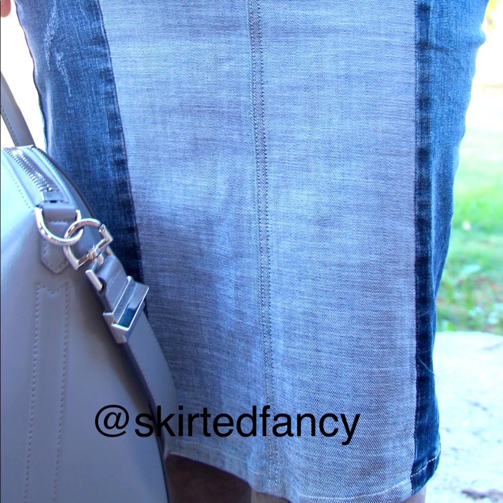 Skirted Fancy color block skirt XXL